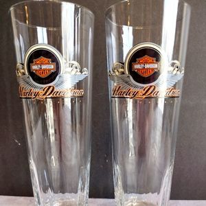 Harley Davidson Pilsner Beer Glasses 22oz